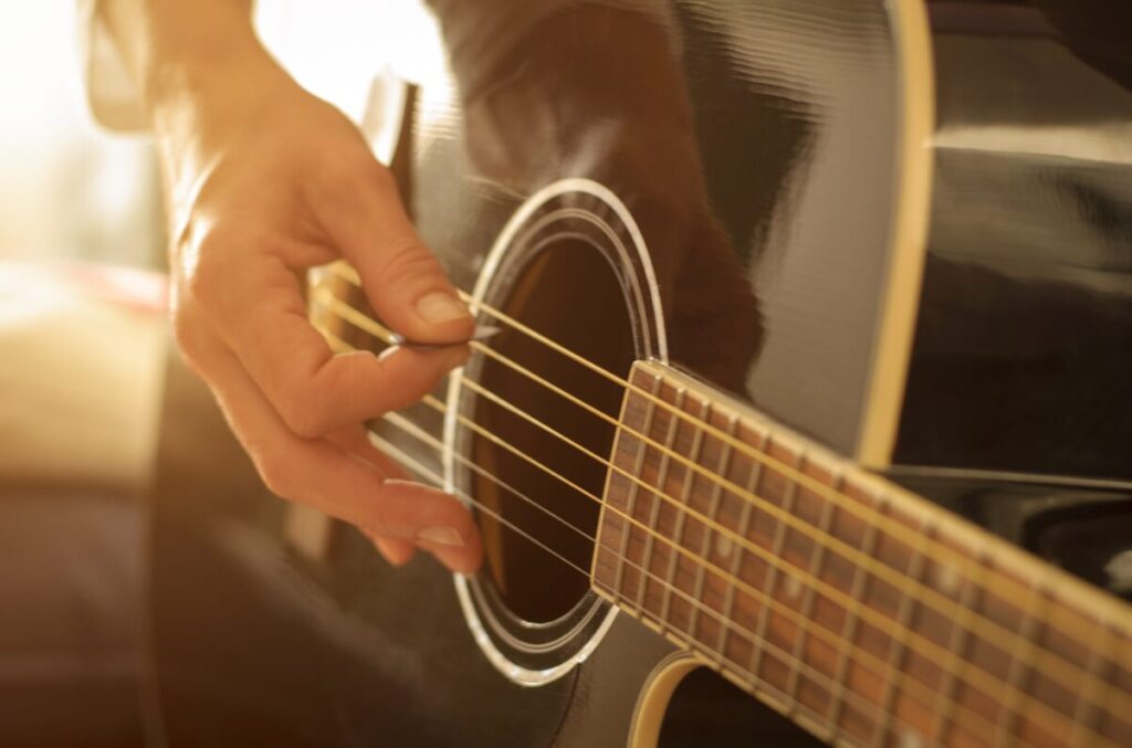 guitar playing guitar - low-cost hobby