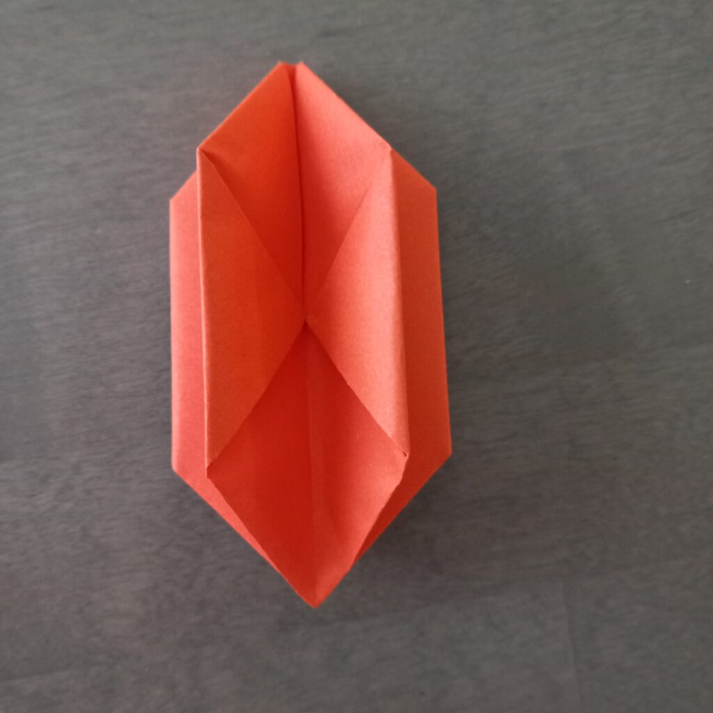 lantern origami step 15 Step 12: Opening the origami lantern
