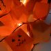 Orange pumpkin origami lights- DIY origami string lights
